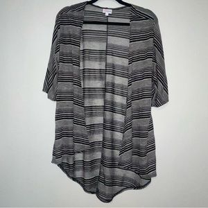 LulaRoe Striped Kimono NWOT